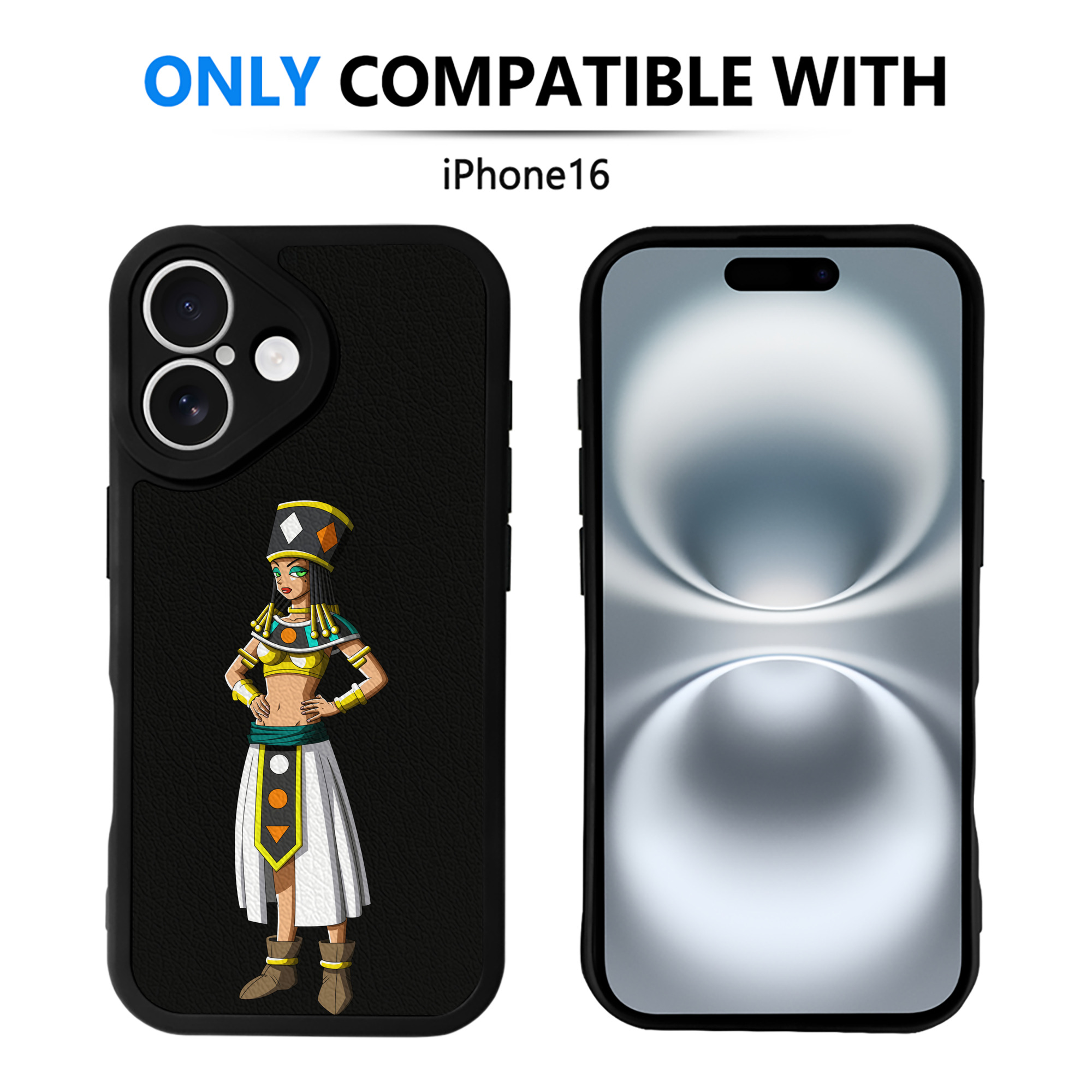 （画像用） ドラゴンボール DRAGON BALL 【iPhone 16シリーズ対応】シリコンスマホケース（レザー調） 材質：シリコン